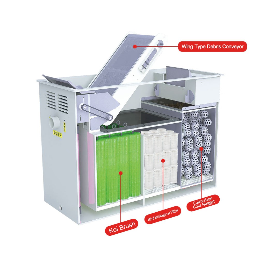 Crawler Type Fish pond filter